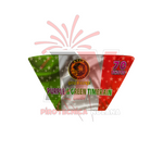 VENTAGLIO SILENZIOSO 70 COLPI 20MM A CRACKLING CON PUNTE ROSSE E VERDI - PURPLE & GREEN TIMERAIN