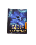 25 lanci dritto tubo 30mm spacco oro con punte blu - blue diamond