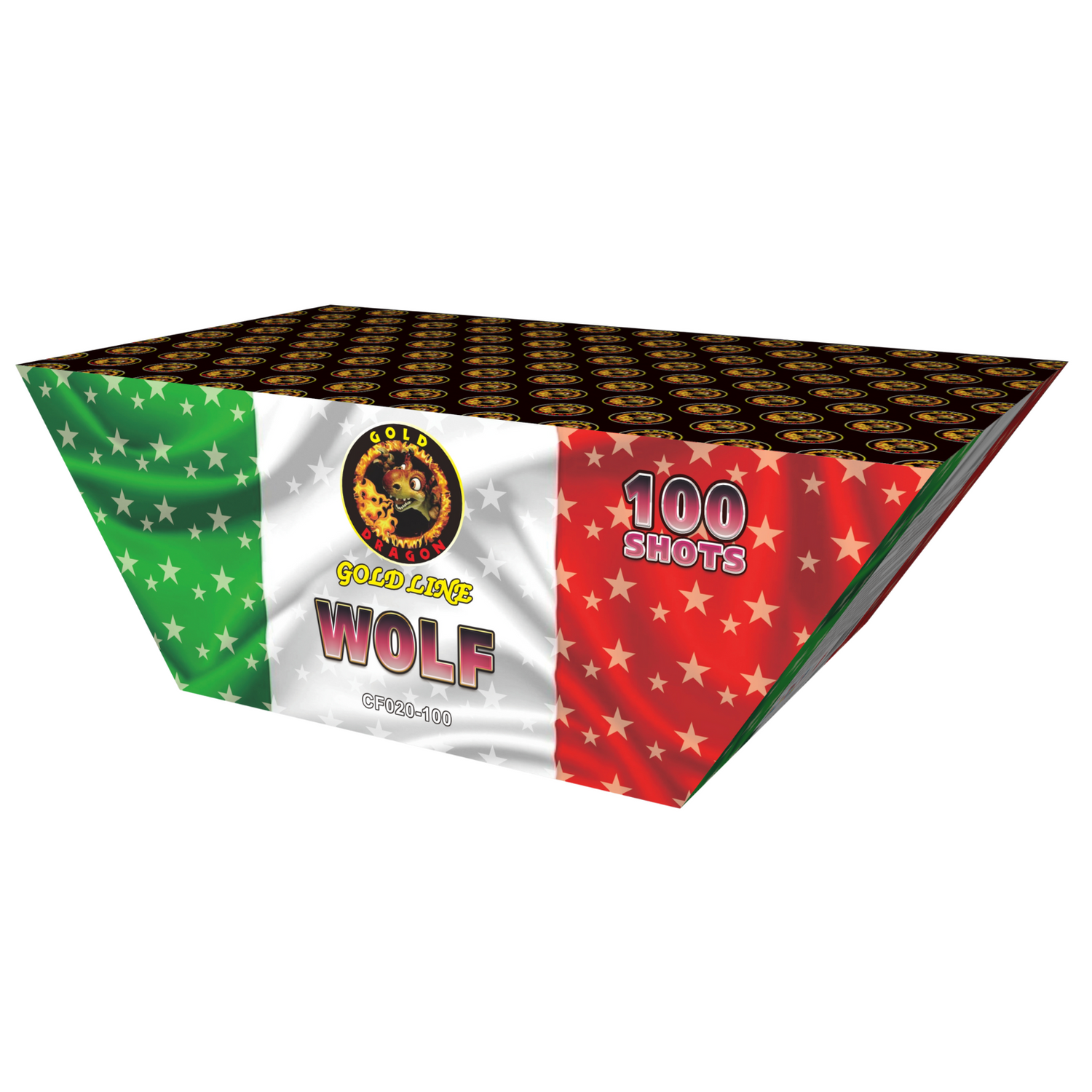 100 lanci ventaglio tubo 20mm effetto misto di colori - wolf