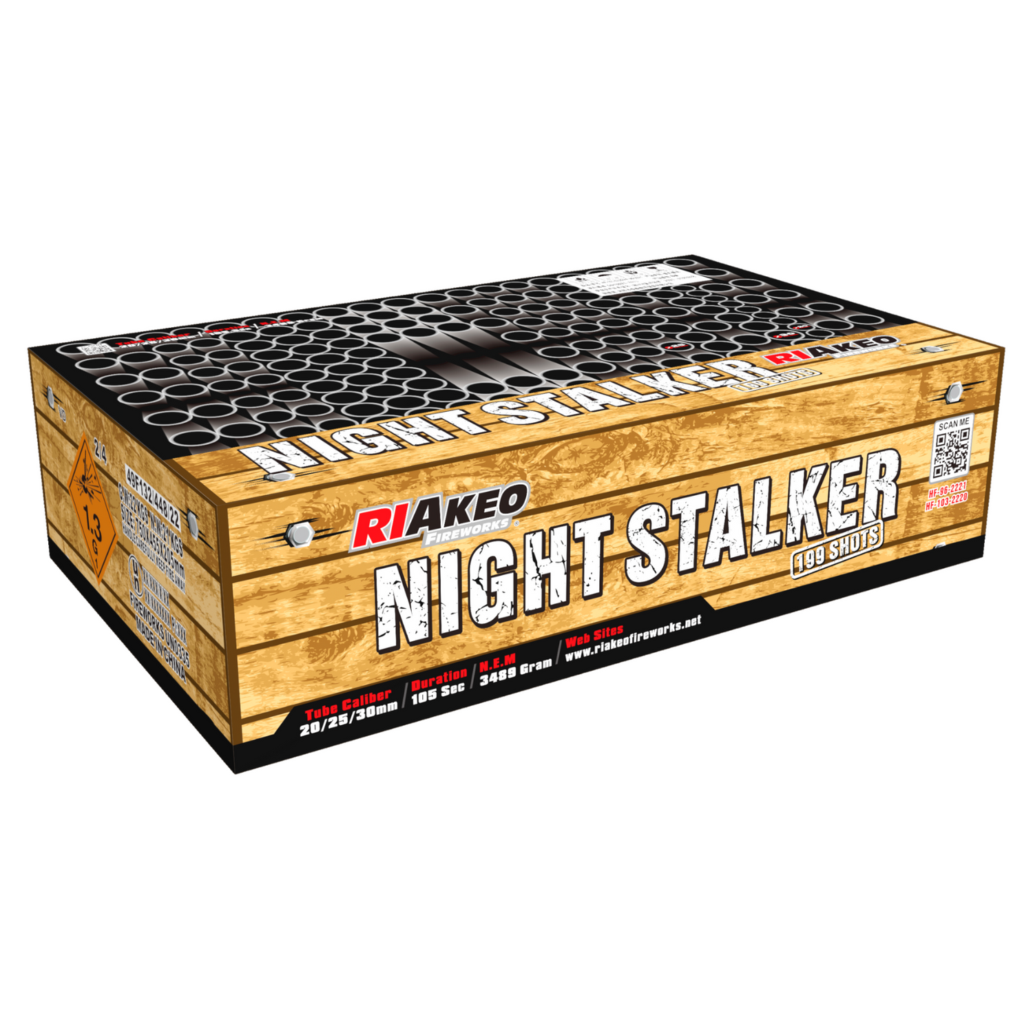 199 lanci dritto e ventaglio tubo 20,25,30mm effetto misto di colori - night stalker