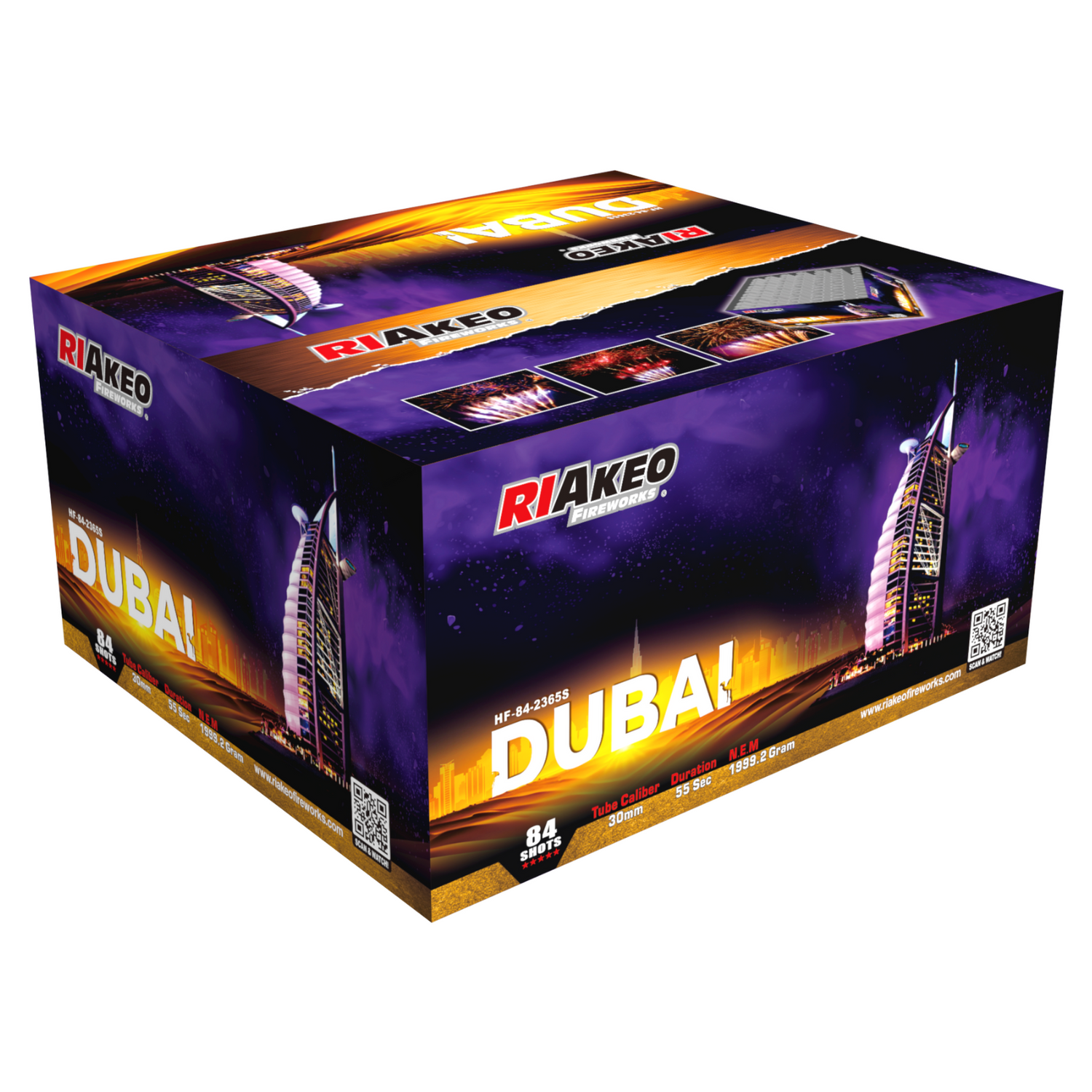84 lanci dritto e ventaglio tubo 30mm effetto misto di colori - dubai