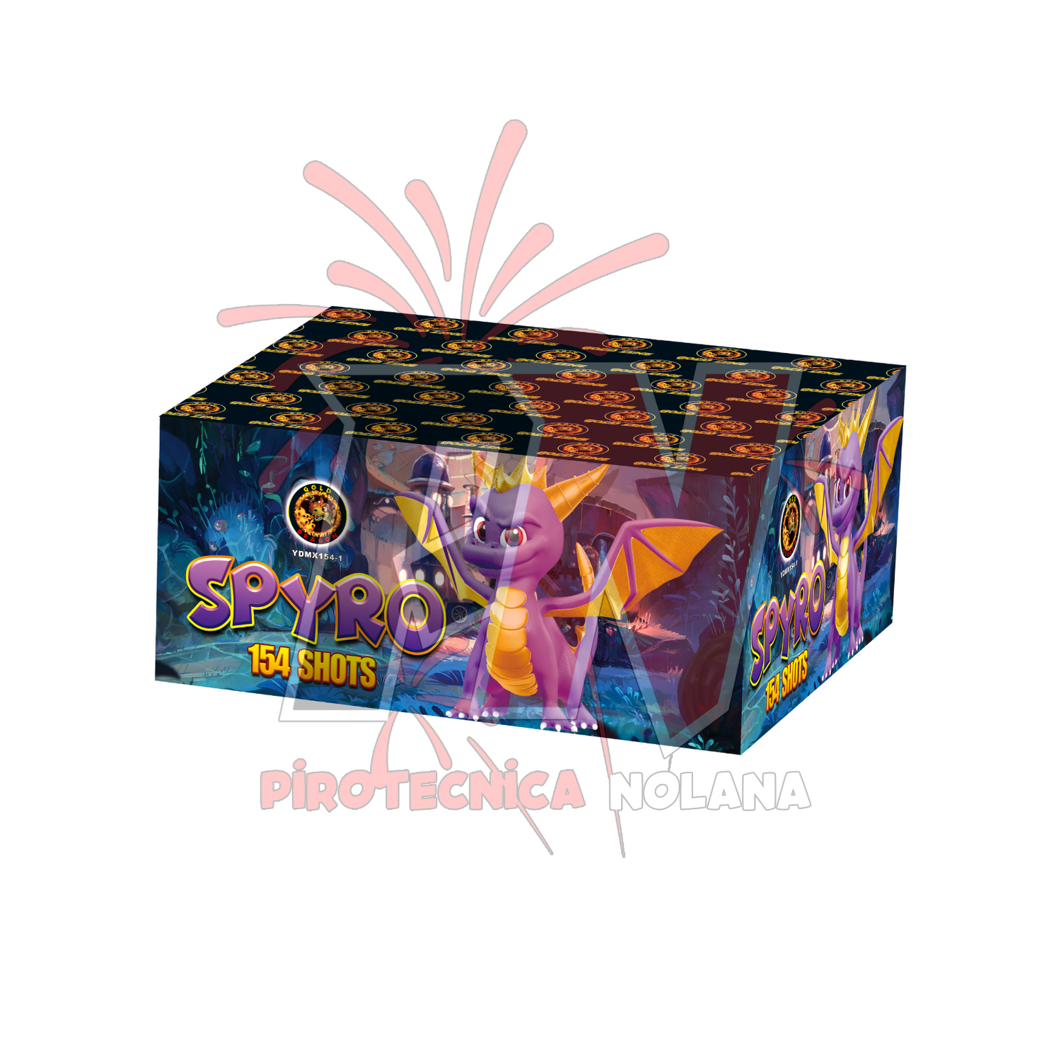 152 lanci dritto e ventaglio tubo 30mm effetto misto di colori - spyro
