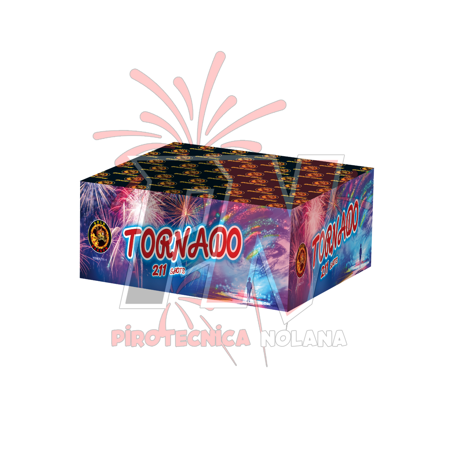 211 lanci dritto e ventaglio tubo 25mm effetto misto di colori - tornado