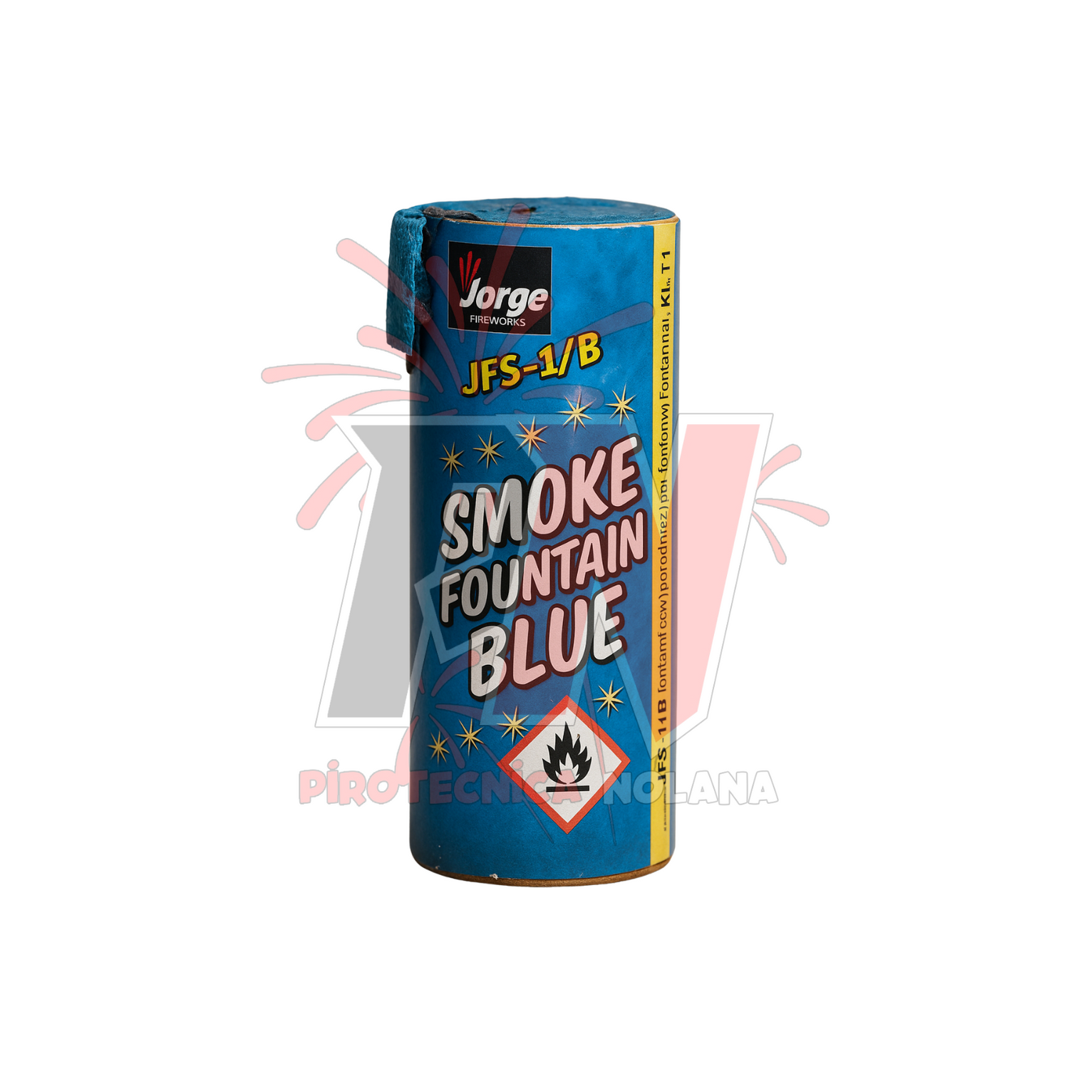 smoke fountain blue