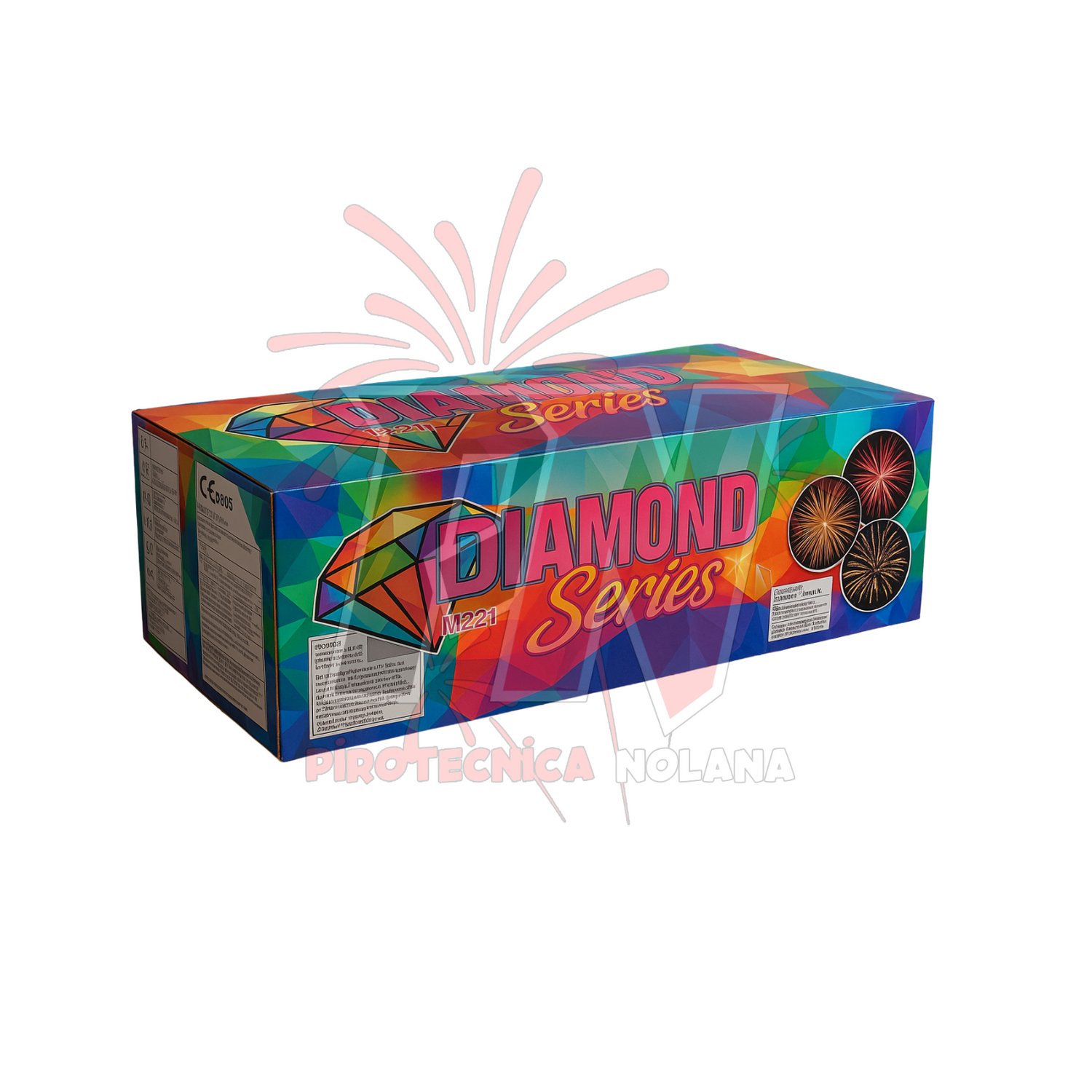 221 lanci dritto e ventaglio tubo 25,30mm effetto misto di colori - diamond series