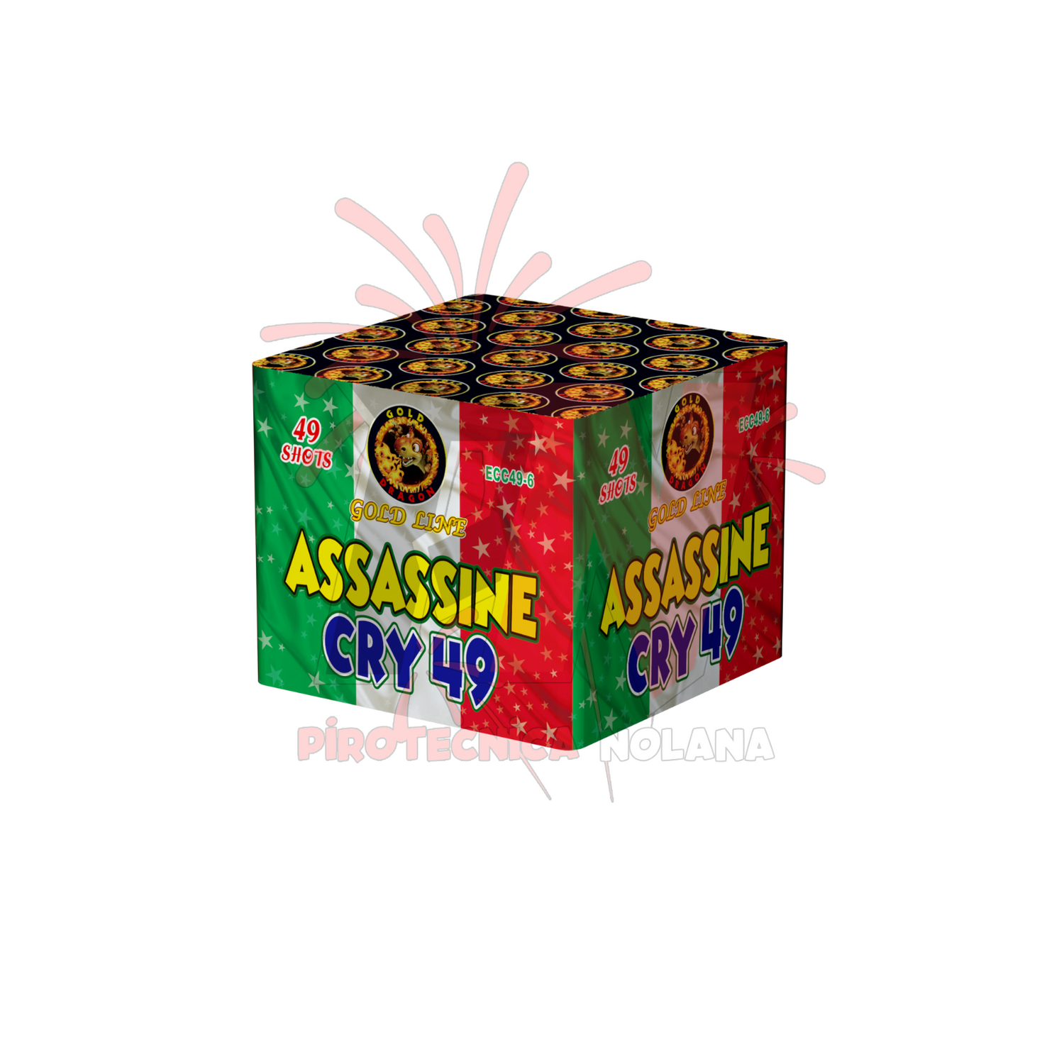 49 lanci dritto tubo 25mm colpo forte, scuro - assassine cry 49