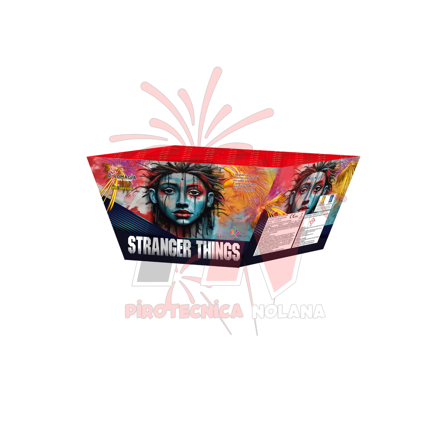 49 lanci ventaglio tubo 30mm striscione oro, pioggia oro / striscione oro, pioggia oro con crackling - stranger things