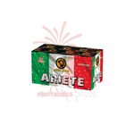 50 lanci dritto tubo 25mm spacco oro con punte rosse, verdi e crackling - ariete