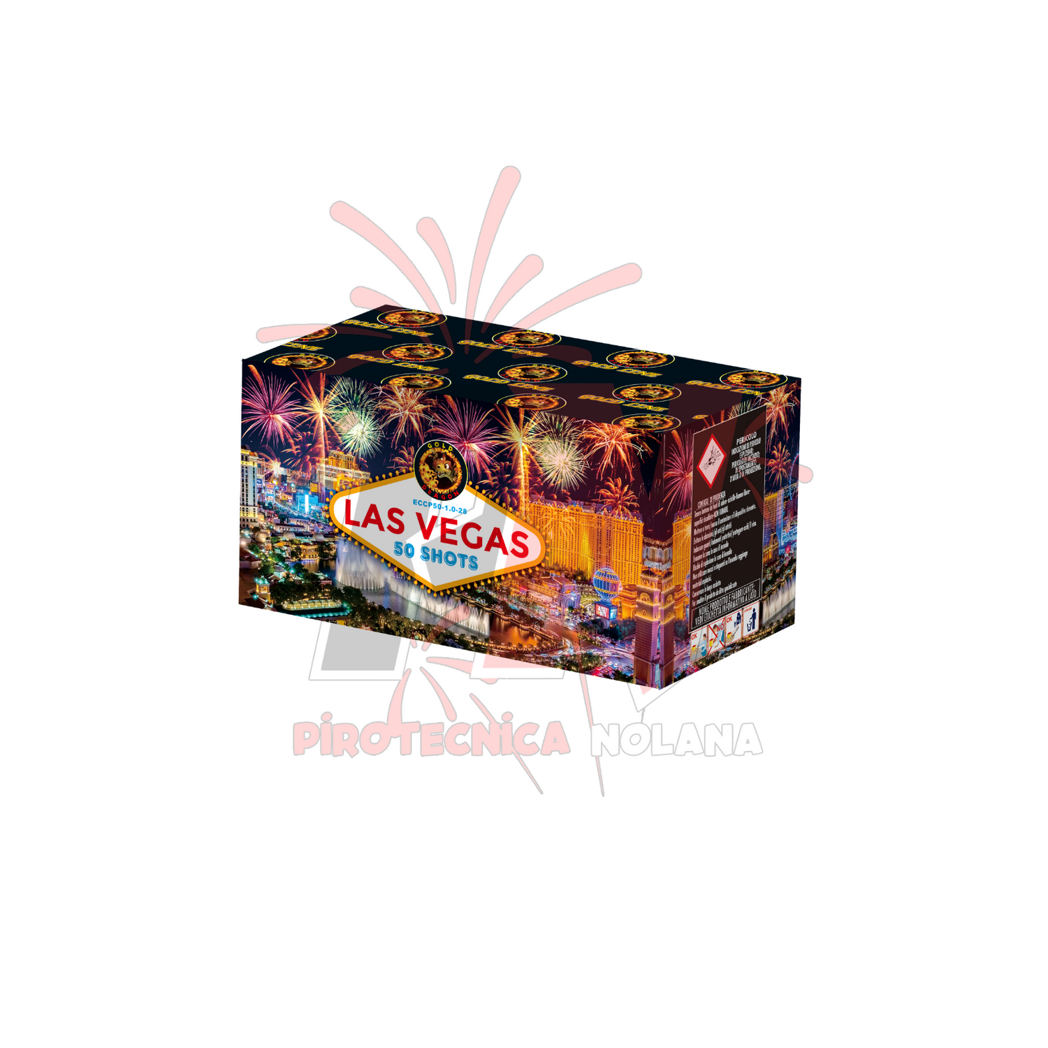 50 lanci dritto tubo 25mm effetto misto di colori - las vegas