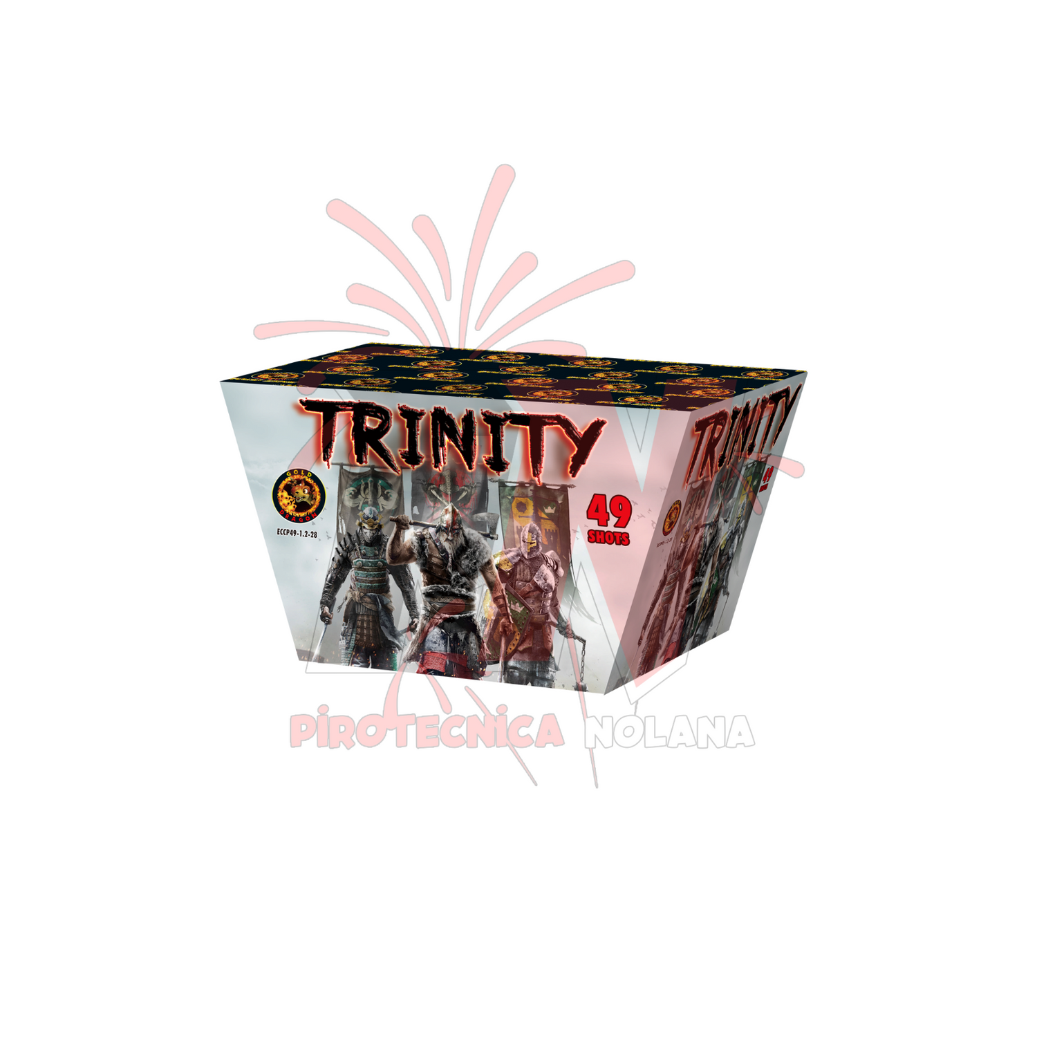 49 lanci ventaglio tubo 30mm effetto misto di colori - trinity