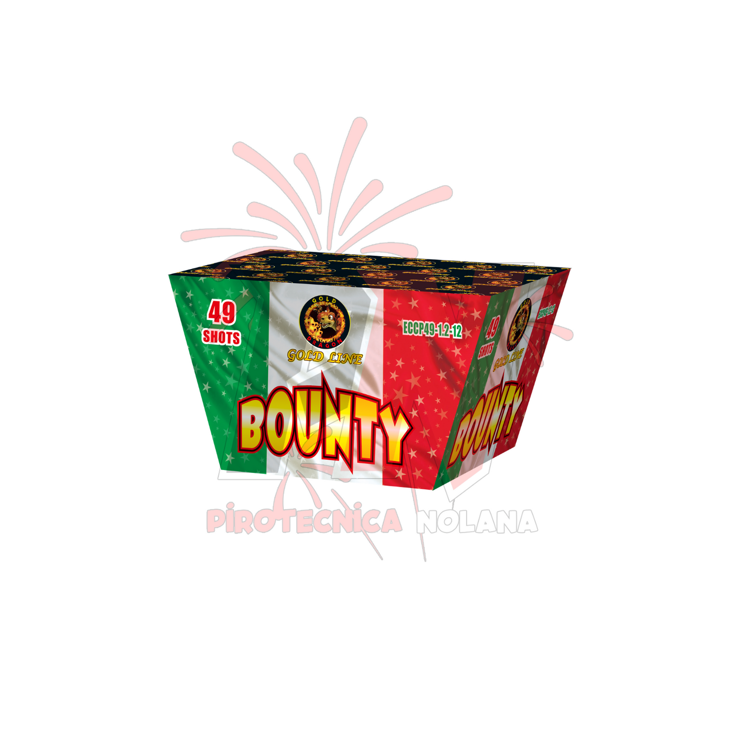 49 lanci ventaglio tubo 30mm effetto misto di colori - bounty