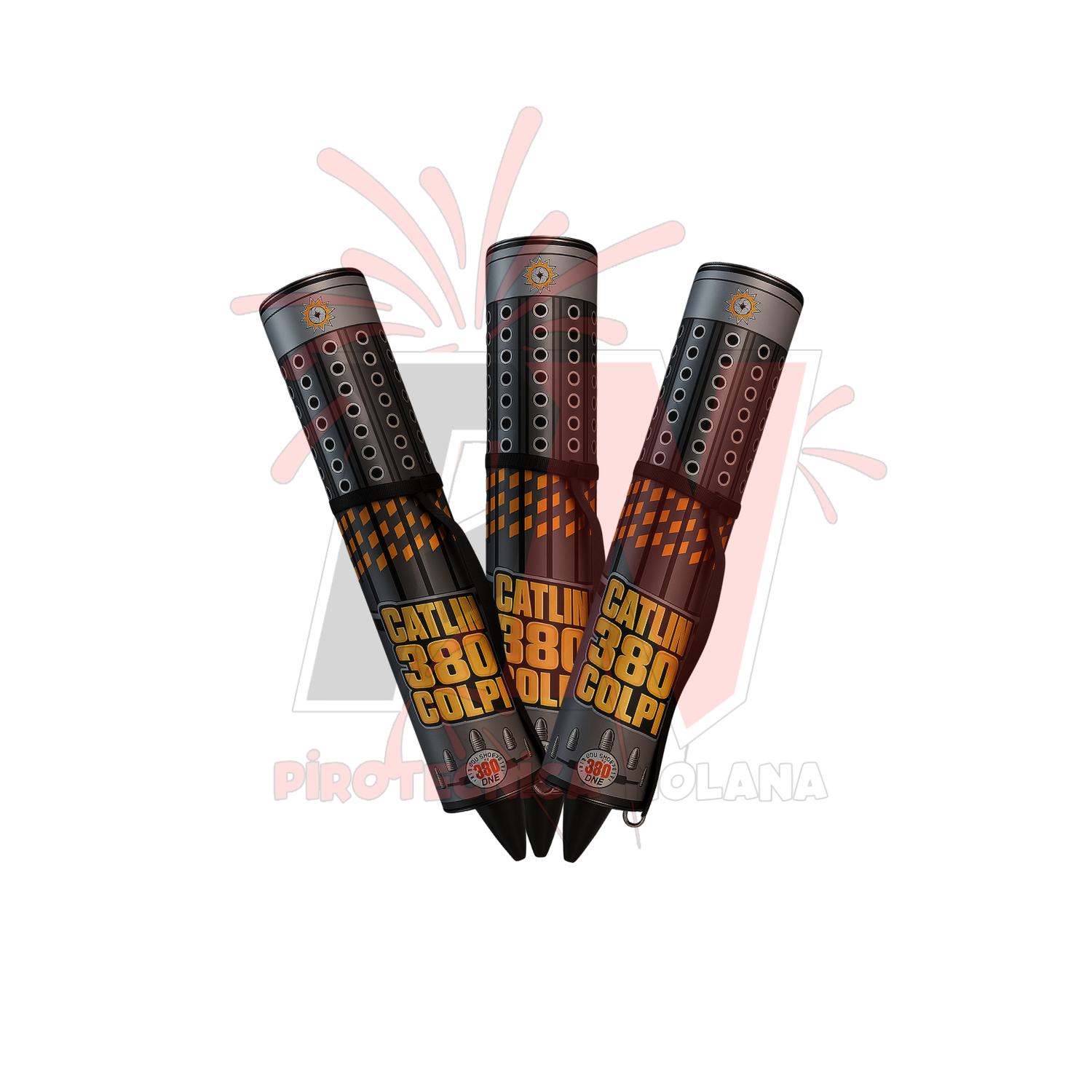 3 PZ GATLING 380 COLPI MISTO DI COLORI
