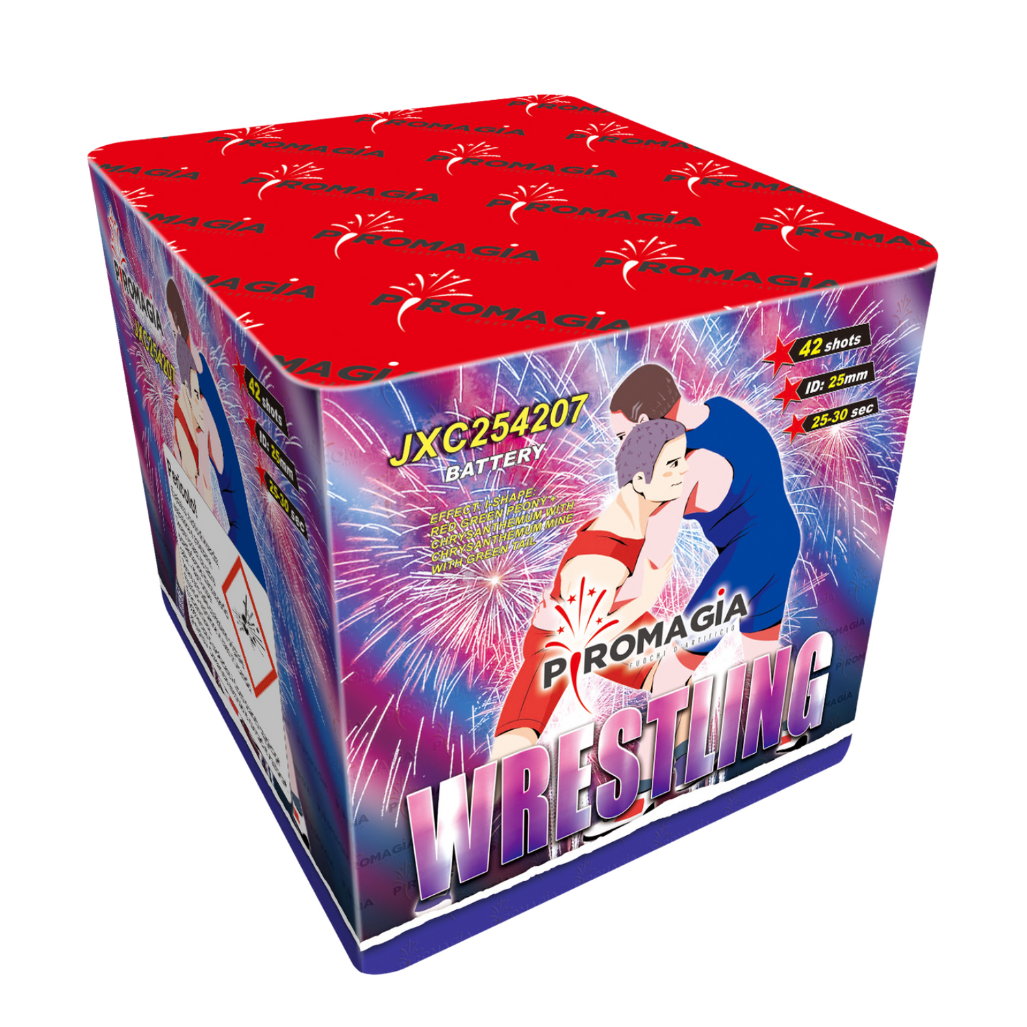 42 lanci dritto tubo 25mm effetto misto di colori - wrestling