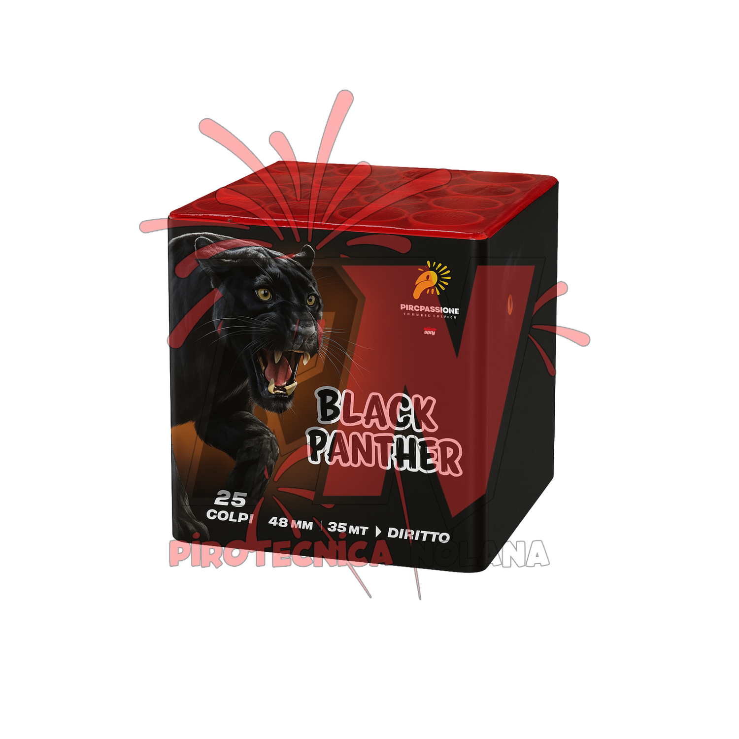 BLACK PANTHER 25 LANCI TUBO 48 PIOGGIA ORO