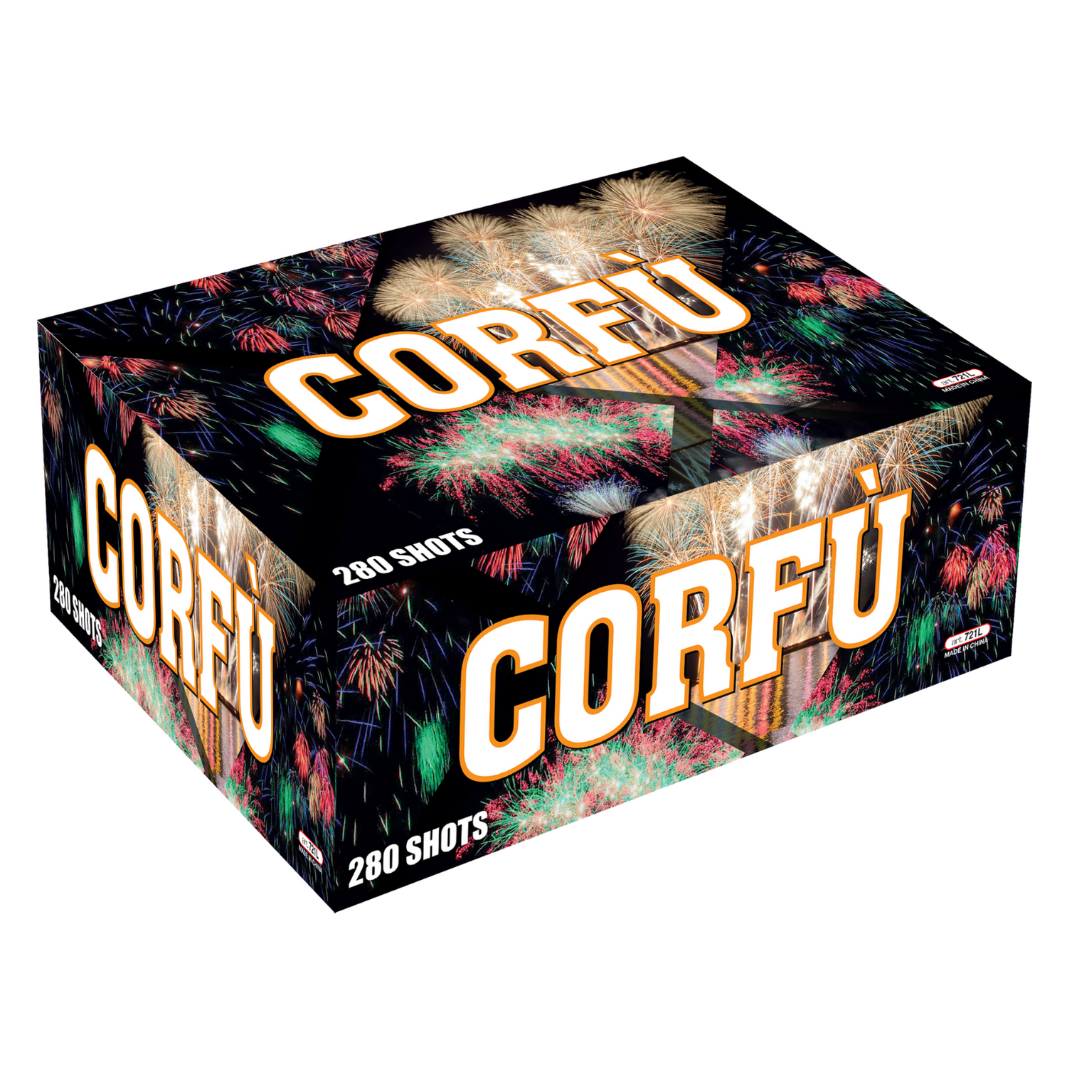 280 lanci dritto e ventaglio tubo 20mm effetto misto di colori - corfù