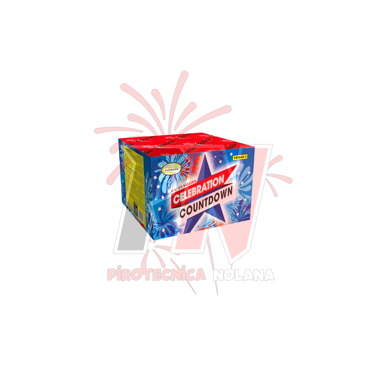 49 lanci dritto tubo 20mm effetto misto di colori  - piromagia modelli misti