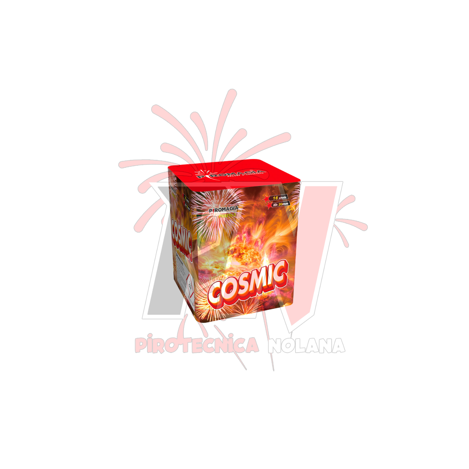 16 lanci dritto tubo 20mm effetto misto di colori  - Kit 24 batterie 16 lanci