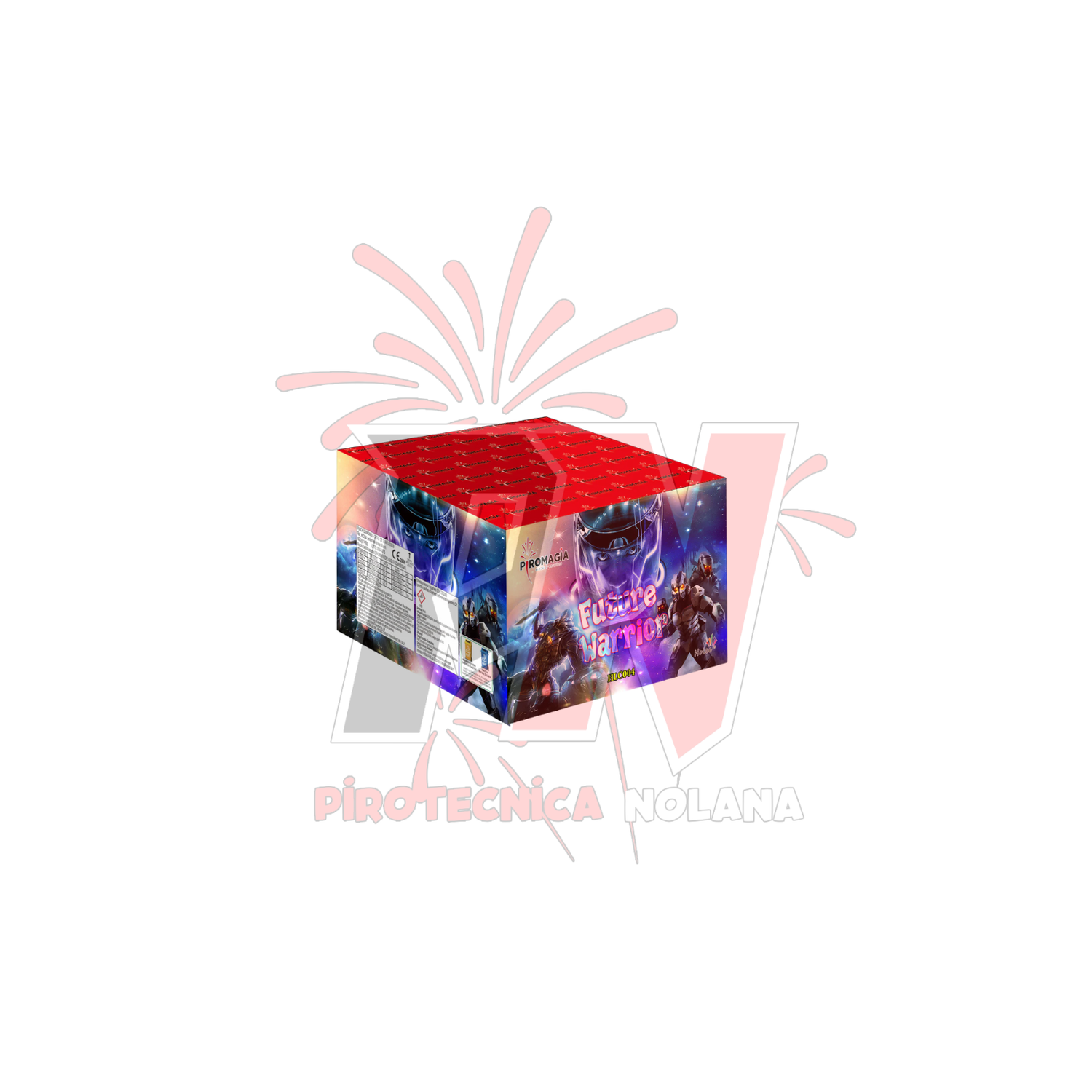 100 lanci dritto tubo 25mm effetto misto di colori  - Kit 2 batterie 100 lanci semi-professionali - modelli misti