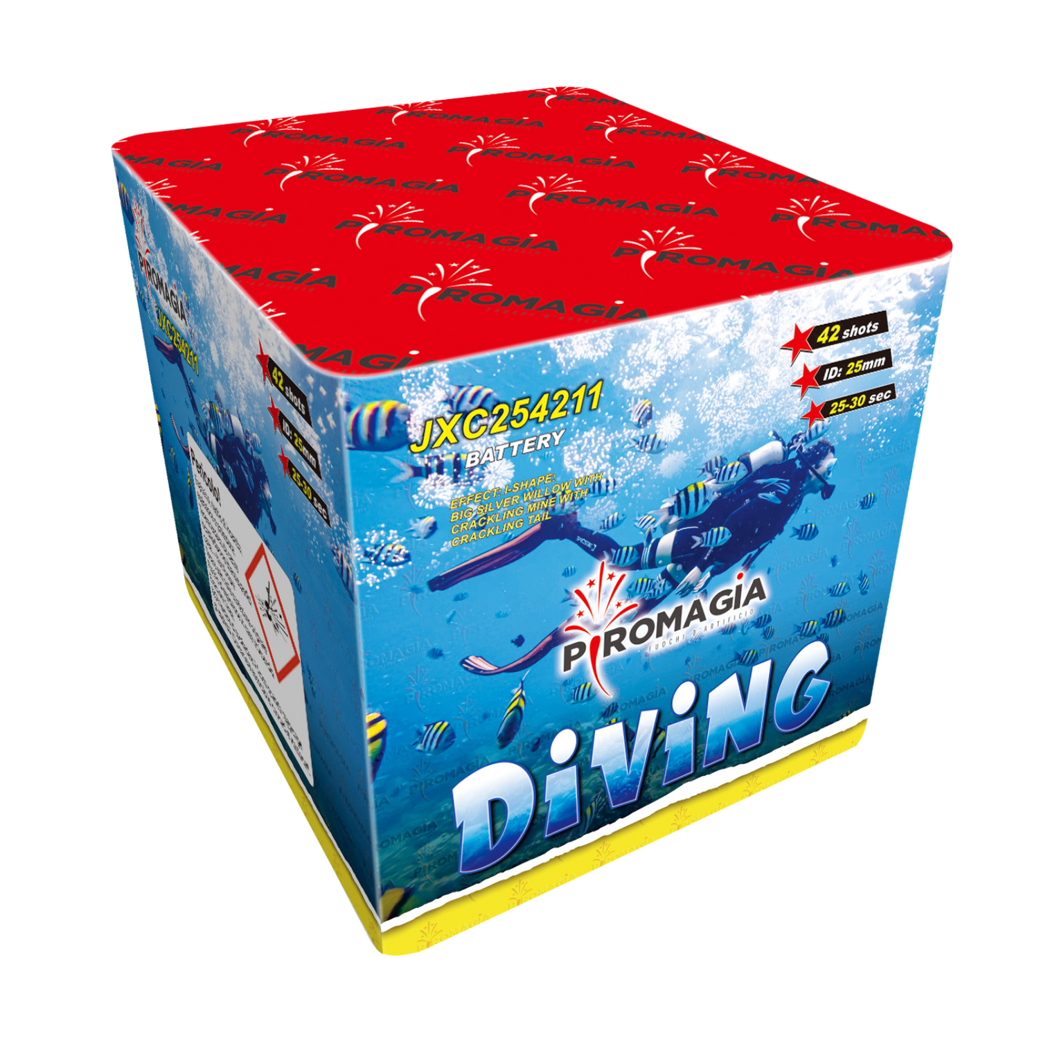 42 lanci diurna tubo 25mm effetto misto di colori  - diving