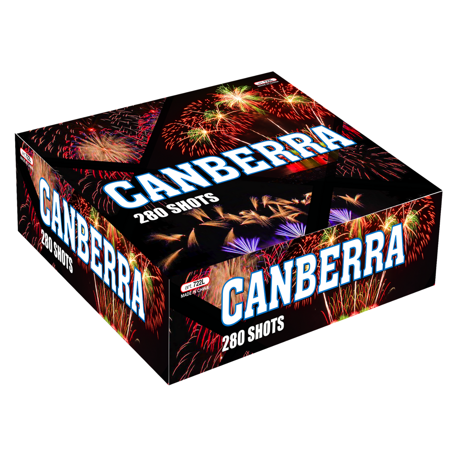 280 lanci dritto e ventaglio tubo 20mm effetto misto di colori - canberra