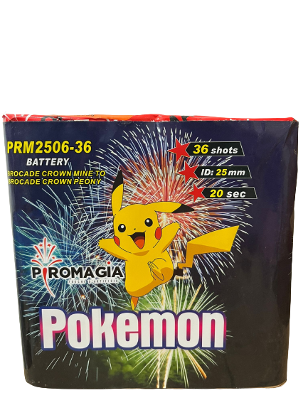POKEMON 36 LANCI CALIBRO 25MM